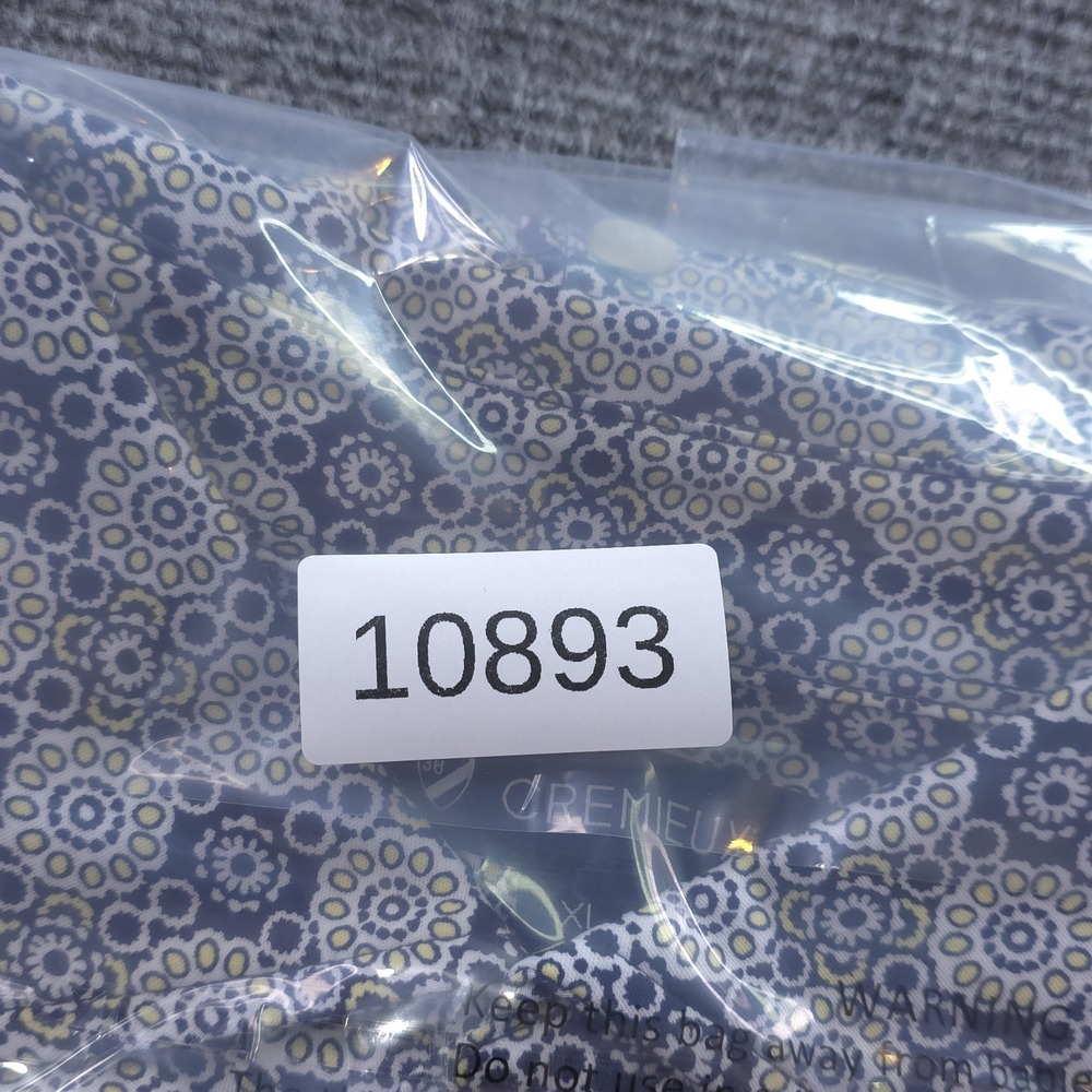 New Cremieux Shirt XL Short‎ Sleeve Button Up Multicolor Geometric Cotton - Picture 6 of 6